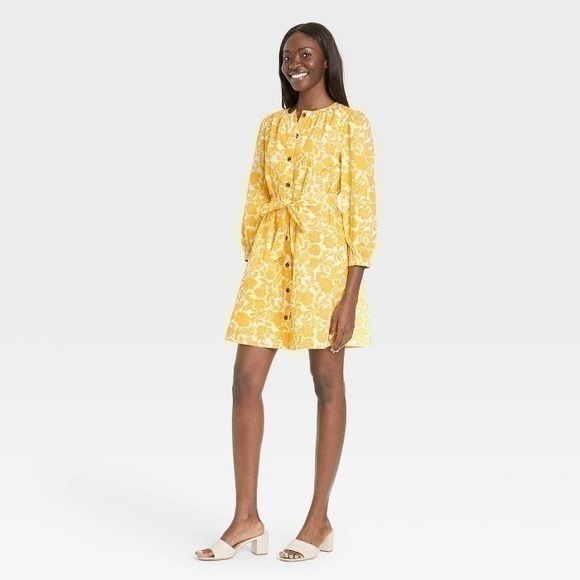 Who What Wear Dresses & Skirts - Who What Wear Yellow Floral Dress